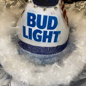 Bud light cow boy hat